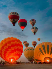 Filling Up Is just The Beginning Hot Air Balloon in the Air